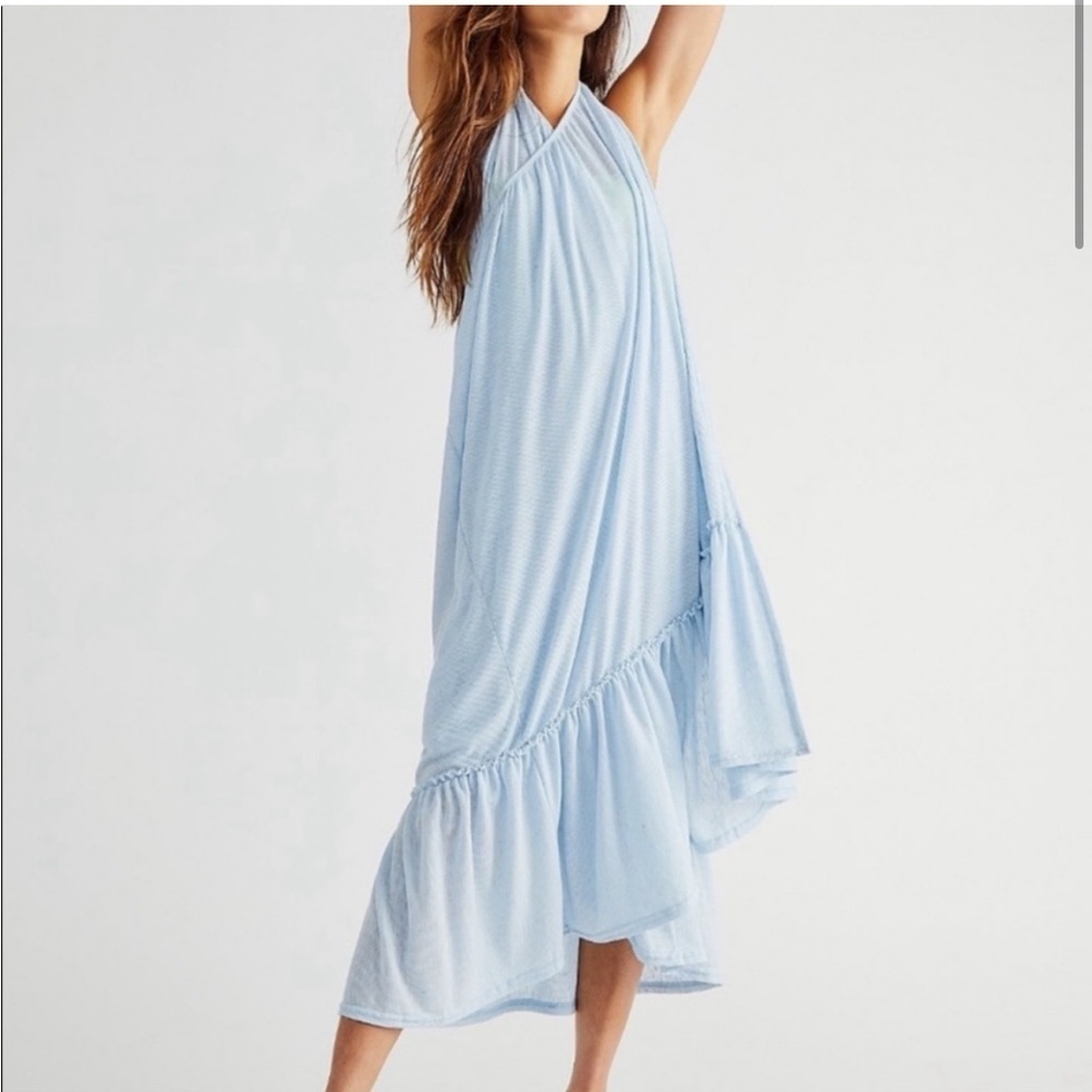 Free People Beach Convertable Halter Maxi Dress
Ribbed Tiered Wrap Skirt - Picture 3 of 11